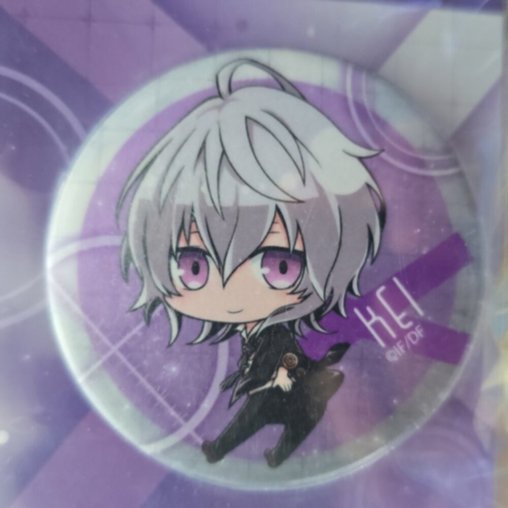 Collar x Malice Chibi Kei Okazaki Pin Button Furimukyun Can badge from Japan